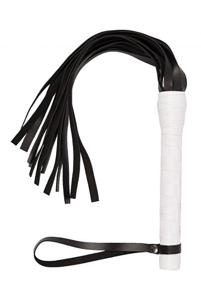 Флогер VIP Leather Flogger, White 280137 фото