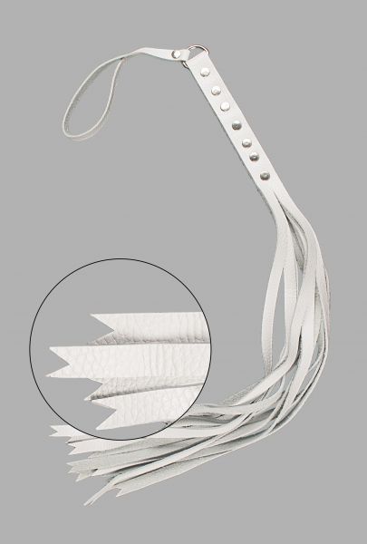 Флогер S&M Fancy Leather Floger, White 280122 фото