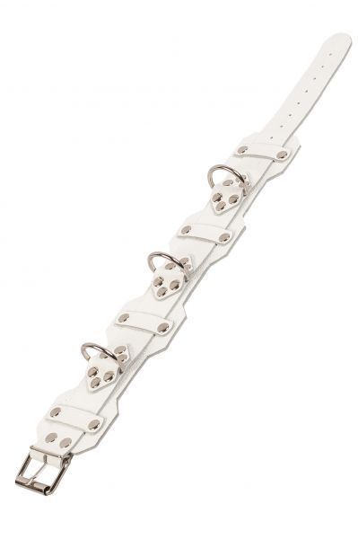 VIP Leather Collar, White