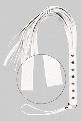 Флогер S&M Fancy Leather Floger, White 280120 фото