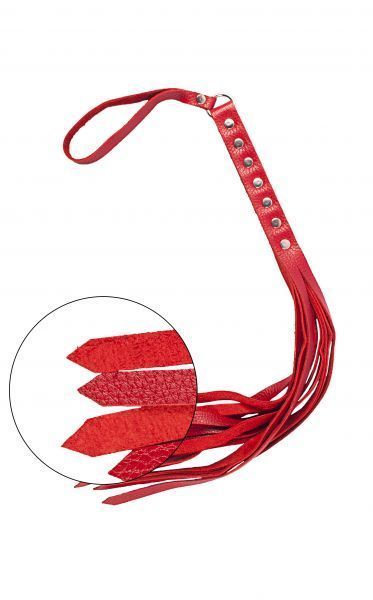 Флогер S&M Fancy Leather Floger, Red 280131 фото