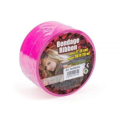 Лента для бондажу BONDAGE RIBBON,&nbsp;Pink 280262 фото