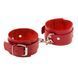 Окови Leather Standart Leg Cuffs, Red 281410 фото 1