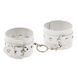 Наручники Leather Double Fix Hand Cuffs, White 281402 фото
