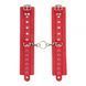 Наручники Leather Double Fix Hand Cuffs, Red 281404 фото 2