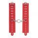 Наручники Leather Rastraints Hand Cuffs, Red 281407 фото 2