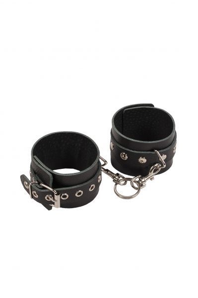 Наручники Leather Restraints Hand Cuffs, Black 280157 фото