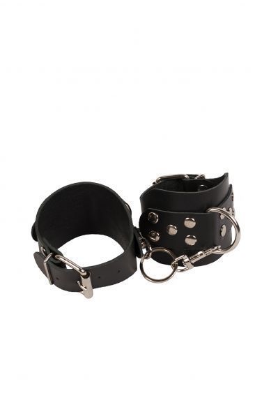 Наручники Leather Hand Cuffs, Black 280173 фото