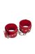 Наручники Leather Restraints Hand Cuffs, Red 280158 фото 1