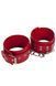 Окови Leather Restraints Leg Cuffs, Red 280161 фото
