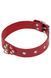 Leather Restraints Collar, Red