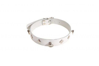 Нашийник Leather Choker, White 280245 фото
