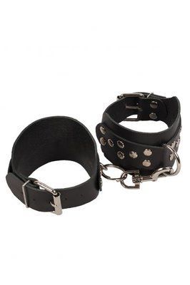 Окови Leather Leg Cuffs, Black 280174 фото