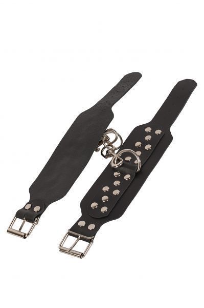 Окови Leather Leg Cuffs, Black 280174 фото