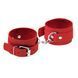 Наручники Leather Standart Hand Cuffs, Red 281333 фото 1
